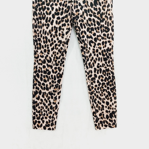 PAIGE Hoxton Ankle Leopard Print Pants Skinny Jeans size 26 (fits like a 24/25)! - Picture 4 of 9